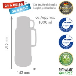 ROTPUNKT Glastermokande med rumfang 1.0 l, skinnende ræv (rød