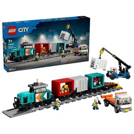 LEGO CITY 60509 Train Harbor Freight avec grue et camion
