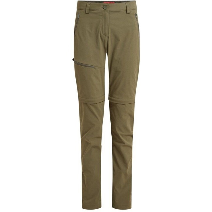 Pantalones convertibles Craghoppers NosiLife Pro III para mujer - Verde oliva salvaje Talla: M