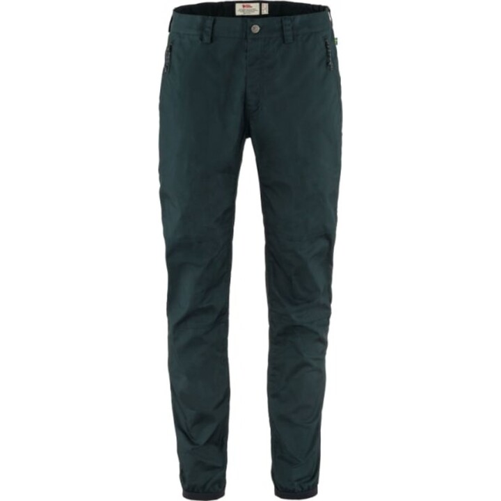 Pantalones de hombre Fjallraven Vardag 228895, azul marino oscuro, talla XL