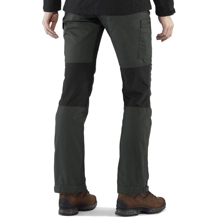 Pantalones Fjallraven Kaipak Curved 446557 para mujer, azul marino oscuro, talla L
