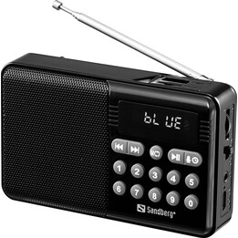 Rádio com alto-falante Sandberg 421-18 FM+BT recarregável