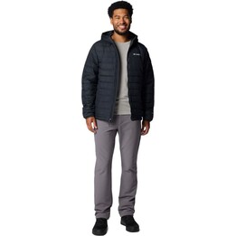 Columbia Powder Lite II 660033 Mens Hooded Jacket Black Size L