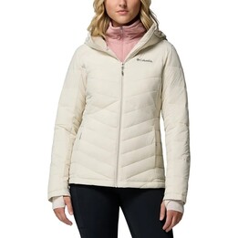 Casaco com capuz Columbia Joy Peak II 577659 para mulher, cor Dark Stone, tamanho M