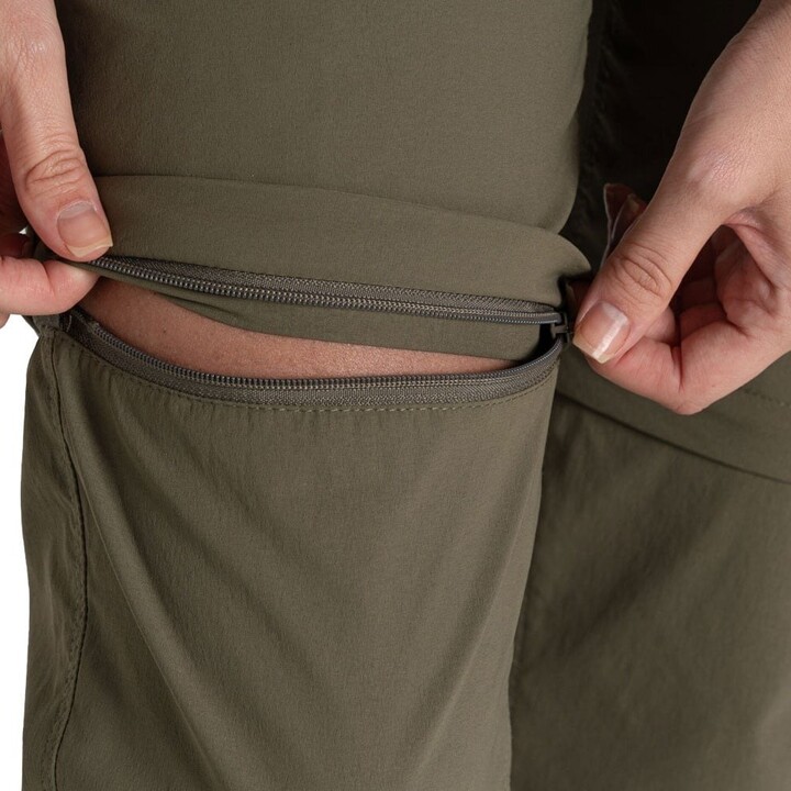 Pantalones convertibles para mujer Craghoppers NosiLife Pro III 696014, color «Wild Olive», talla S