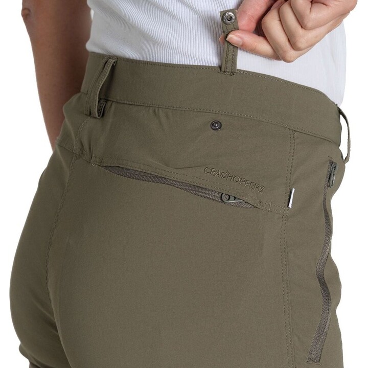 Pantalones convertibles para mujer Craghoppers NosiLife Pro III 696014, color «Wild Olive», talla S