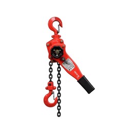 Paranco meccanico Yato YT-58962, portata 750 kg, lunghezza 1,5 m, colore rosso.