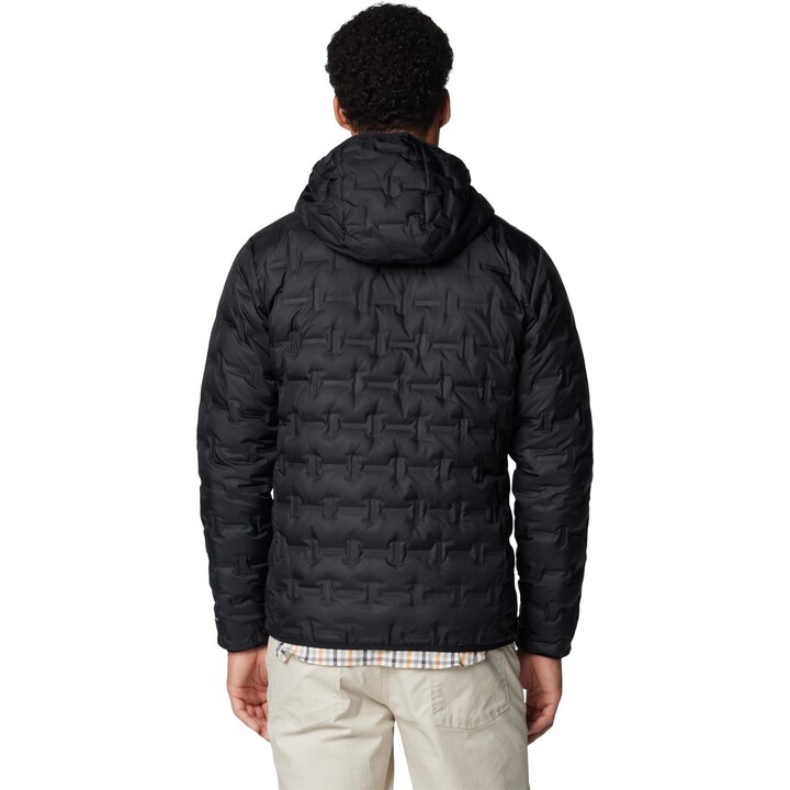 Chaqueta de plumón con capucha para hombre Columbia Delta Ridge 578412, negra, talla M