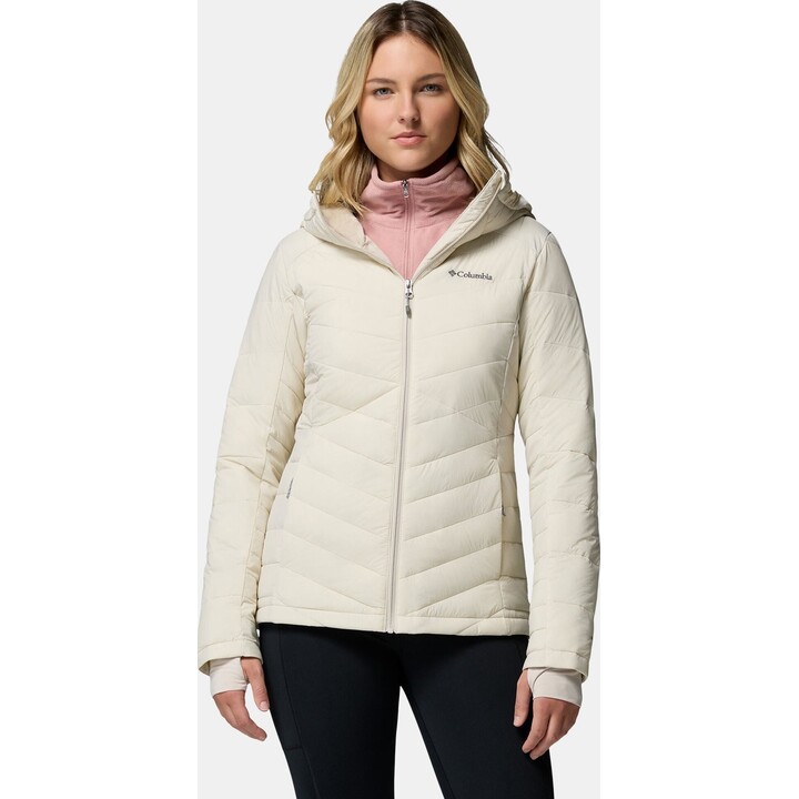 Chaqueta con capucha Columbia Joy Peak II 578567 para mujer, color Dark Stone, talla S