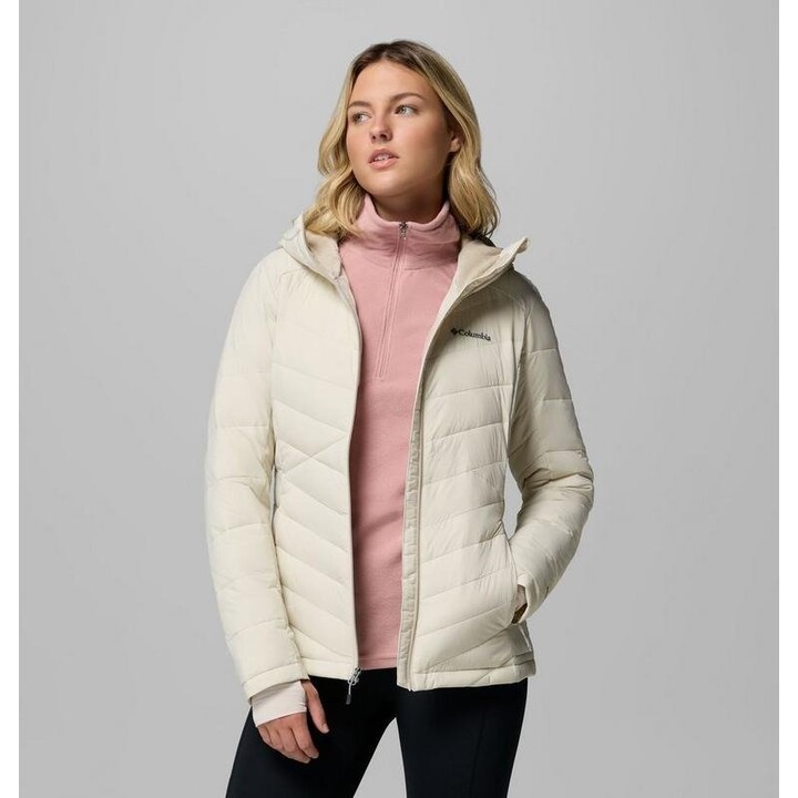 Chaqueta con capucha Columbia Joy Peak II 578008 para mujer, color Dark Stone, talla XS