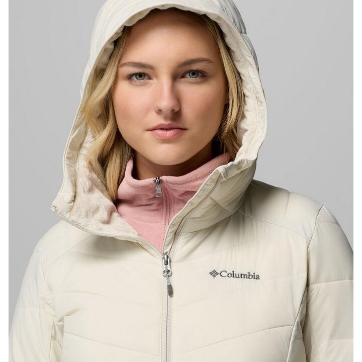 Chaqueta con capucha Columbia Joy Peak II 578008 para mujer, color Dark Stone, talla XS