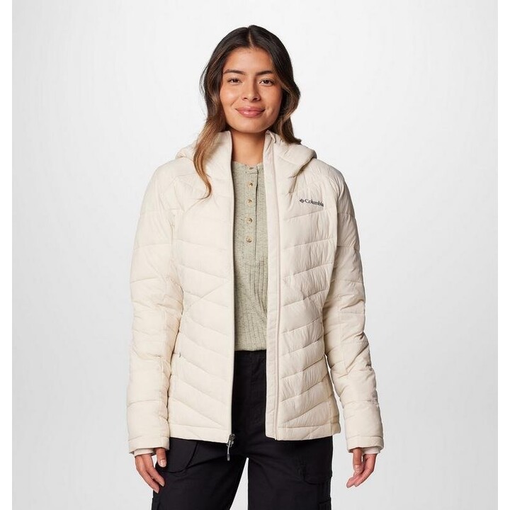Chaqueta con capucha Columbia Joy Peak II 578008 para mujer, color Dark Stone, talla XS