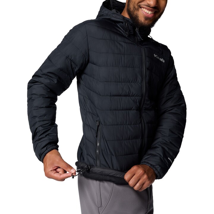 Chaqueta con capucha Columbia Powder Lite II 660095 para hombre, negra, talla S