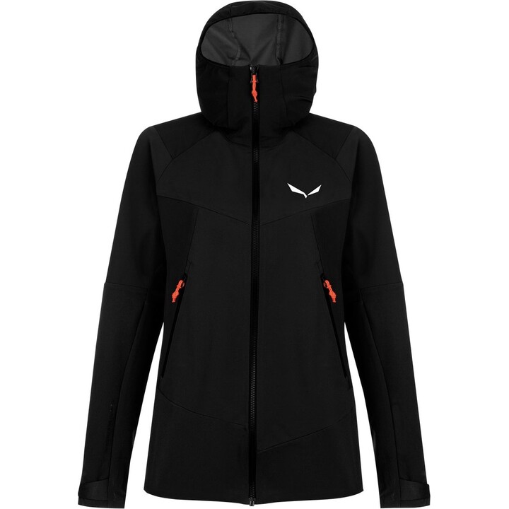 Chaqueta softshell Salewa Sella DST 268241 para mujer, color negro, talla L