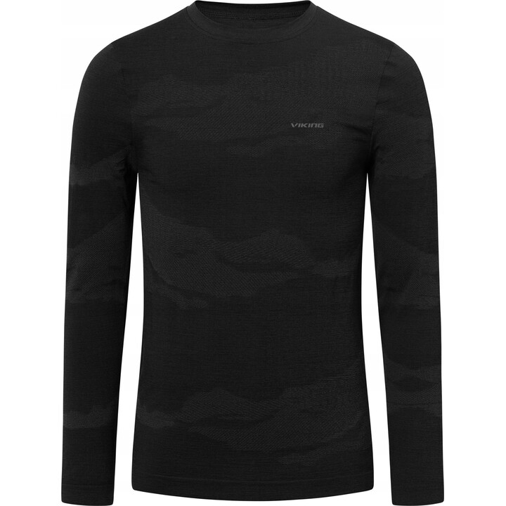 Camiseta interior térmica de manga larga Viking Gasher 705626, color negro, talla XL