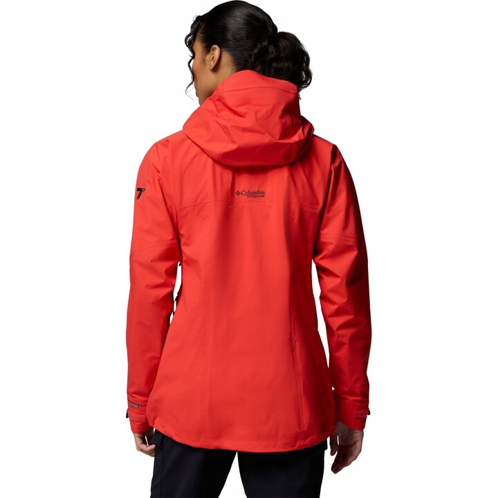 Chaqueta Columbia Saudan Pro 3L Shell 730447 para mujer, rojo amapola, talla L