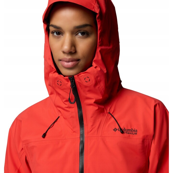 Chaqueta Columbia Saudan Pro 3L Shell 730447 para mujer, rojo amapola, talla L