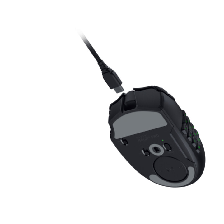 Razer Naga V3 Pro Ratón Juego Mano Derecha Rf Wireless + Bluetooth + Usb Type-c óptico 50000 Dpi