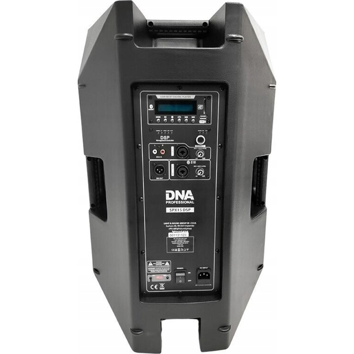Altifalante ativo DNA SPX15 DSP de 15 polegadas, 350 W RMS, Bluetooth, USB e SD
