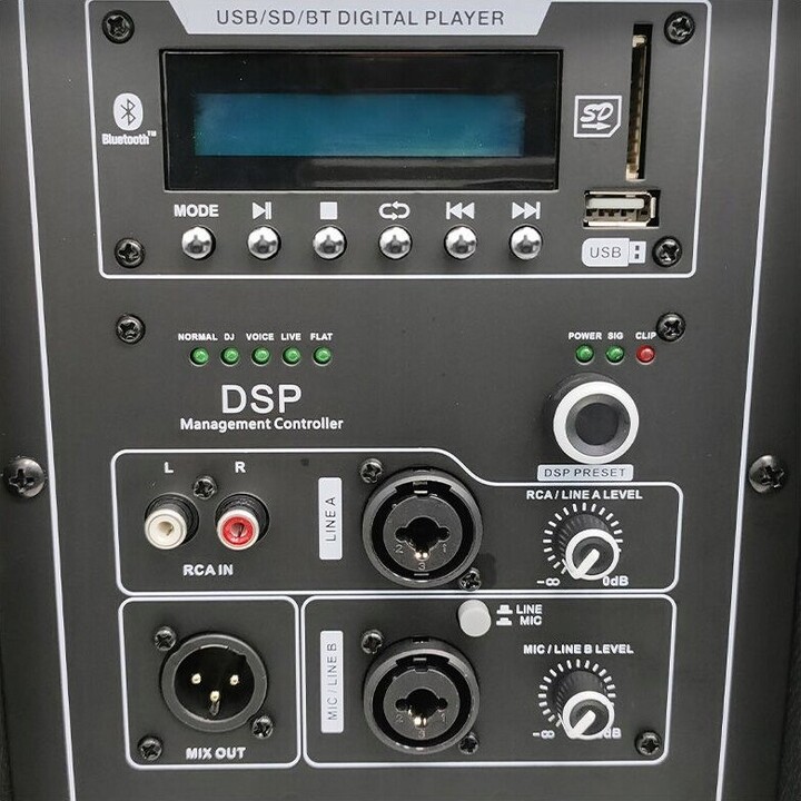 DNA SPX15 DSP Active Loudspeaker 15in 350W RMS Bluetooth USB SD