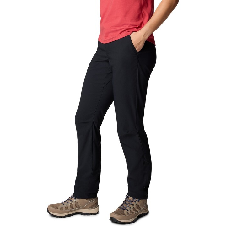 Pantalones de senderismo para mujer Columbia Leslie Falls II 578909, negros, talla S