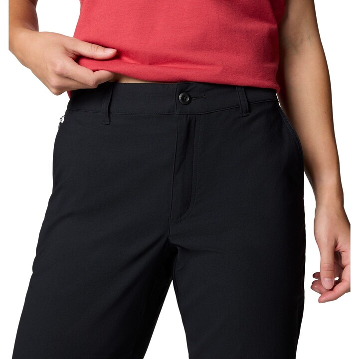Pantalones de senderismo para mujer Columbia Leslie Falls II 578909, negros, talla S
