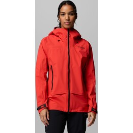 Chaqueta Columbia Saudan Pro 3L Shell 730459 para mujer, color rojo amapola, talla S
