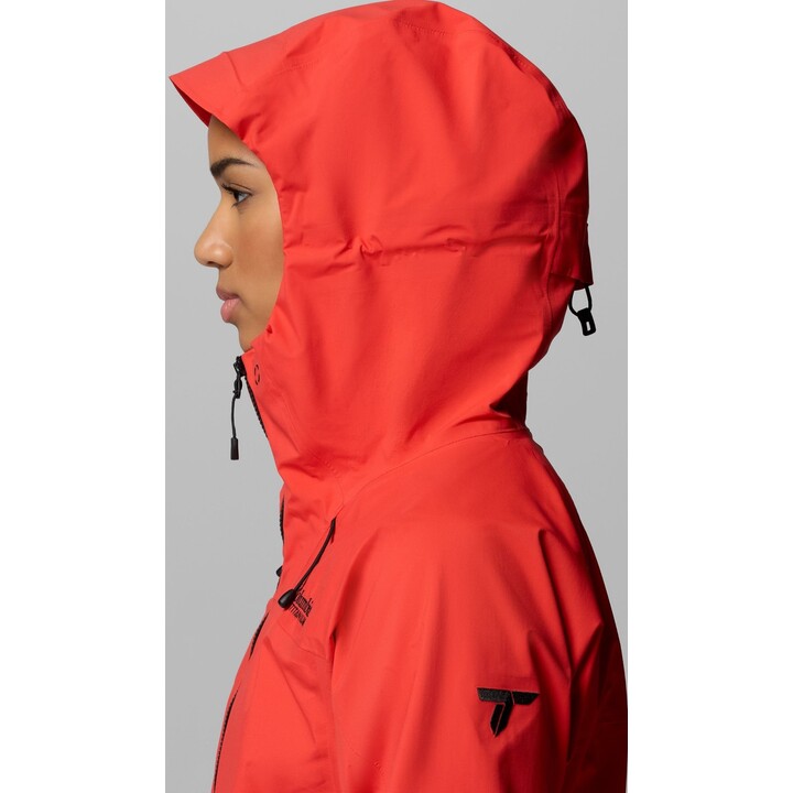 Chaqueta Columbia Saudan Pro 3L Shell 730459 para mujer, color rojo amapola, talla S