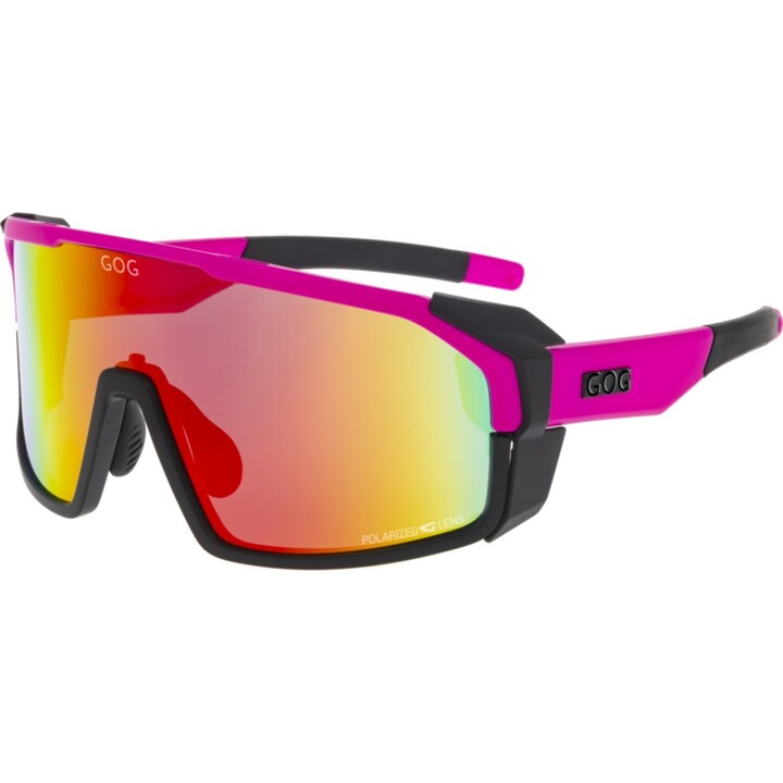 GOG Annapurna 569801 Gafas de sol polarizadas: rojo neón mate, rosa y negro