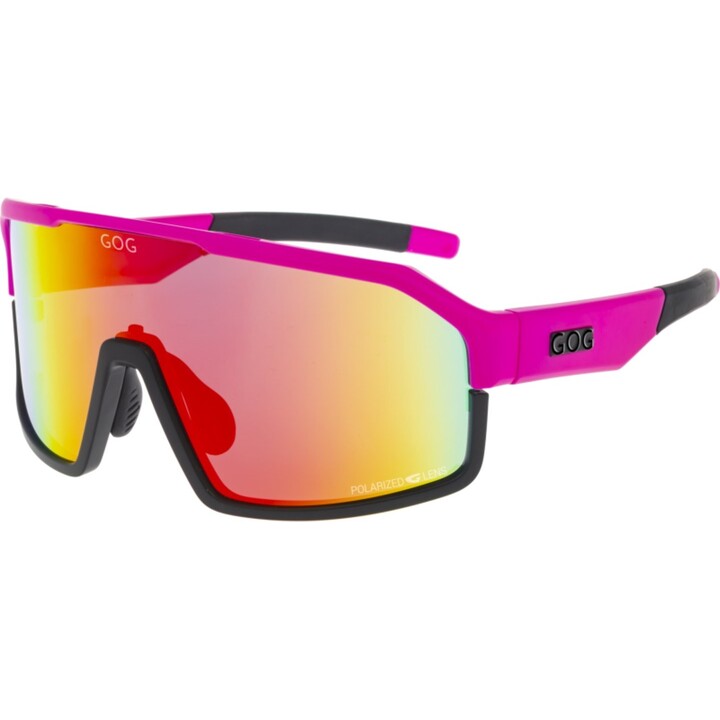 GOG Annapurna 569801 Gafas de sol polarizadas: rojo neón mate, rosa y negro