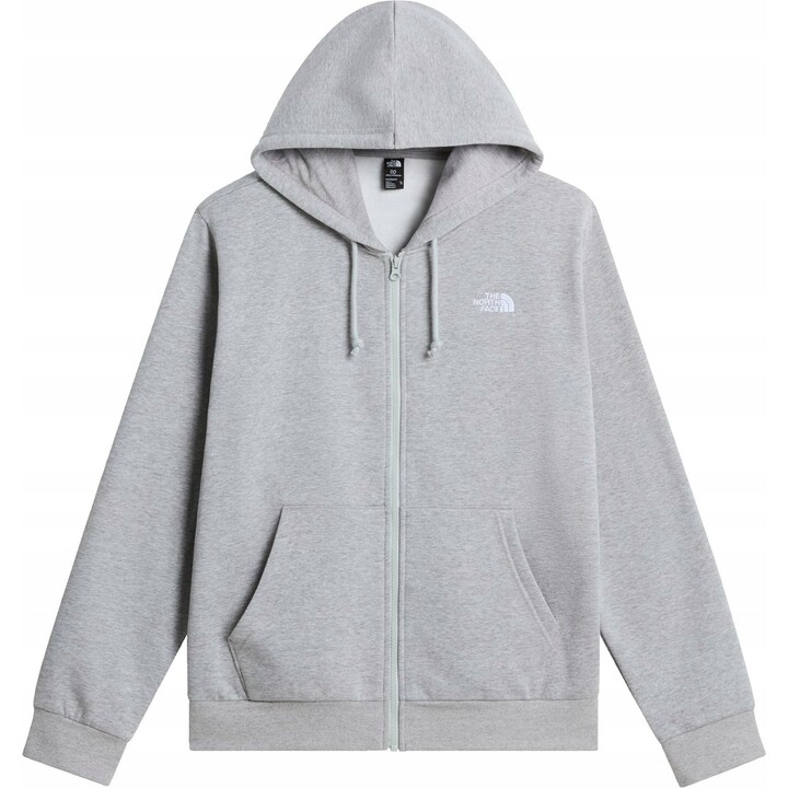Sudadera con capucha y cremallera completa The North Face Evolution Simple Dome 749653, gris claro jaspeado, talla M