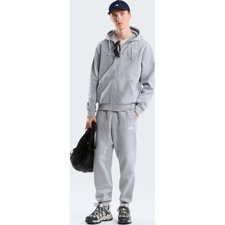 Sudadera con capucha y cremallera completa The North Face Evolution Simple Dome 749653, gris claro jaspeado, talla M