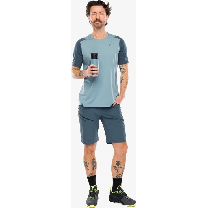 Pantalones cortos deportivos ligeros Dynafit Transalper DST 720375, color Cinder, talla M