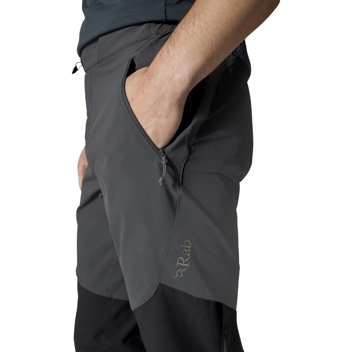 Pantalones de exterior RAB Torque 629589 Alpine Softshell, azul, talla S