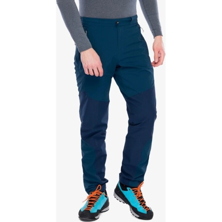 Pantalones de exterior RAB Torque 629465 Alpine Softshell, color azul Tempest, talla XL
