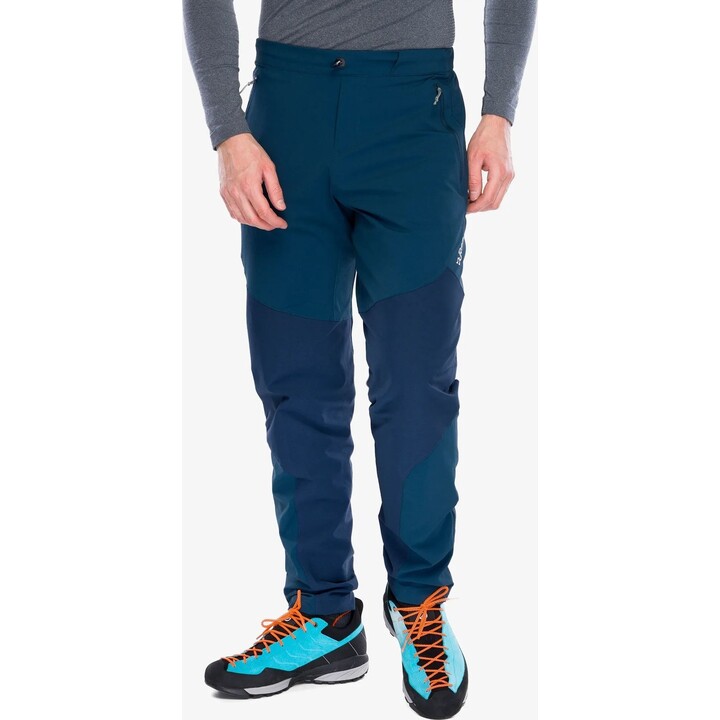 Pantalones de exterior RAB Torque 629465 Alpine Softshell, color azul Tempest, talla XL