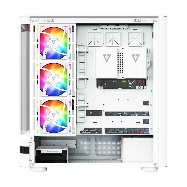 Computergehäuse MODECOM Volcano AQ100 ARGB Midi Weiß