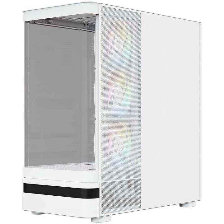 MODECOM Volcano AQ100 ARGB Midi White Computer Case