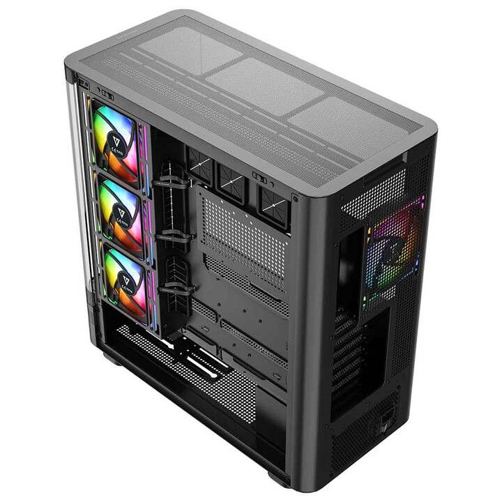 MODECOM Computer Case Volcano AQ100 ARGB Midi Noir