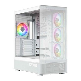 MODECOM Computer Case Volcano AQ300 ARGB Midi Blanc
