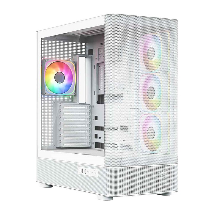 Case per computer MODECOM Volcano AQ300 ARGB Midi bianco