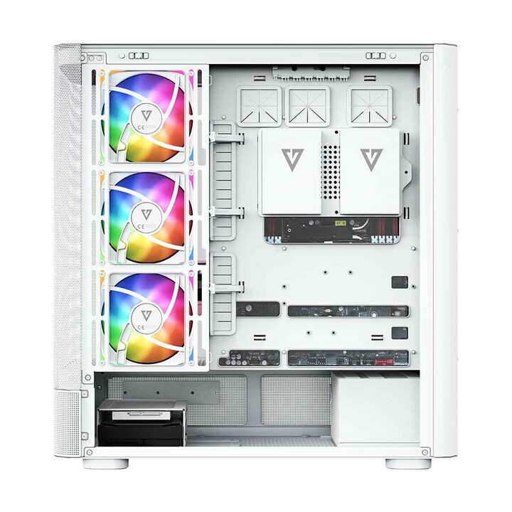 Computergehäuse MODECOM Volcano AQ300 ARGB Midi Weiß