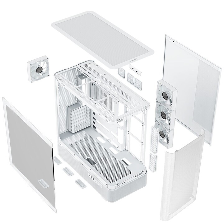 Case per computer MODECOM Volcano AQ300 ARGB Midi bianco