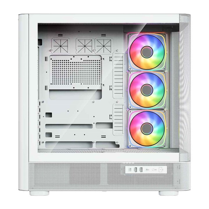 MODECOM Computer Case Volcano AQ300 ARGB Midi Blanc
