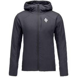 Chaqueta con capucha y forro Black Diamond First Light Hybrid 592972, negra, talla L