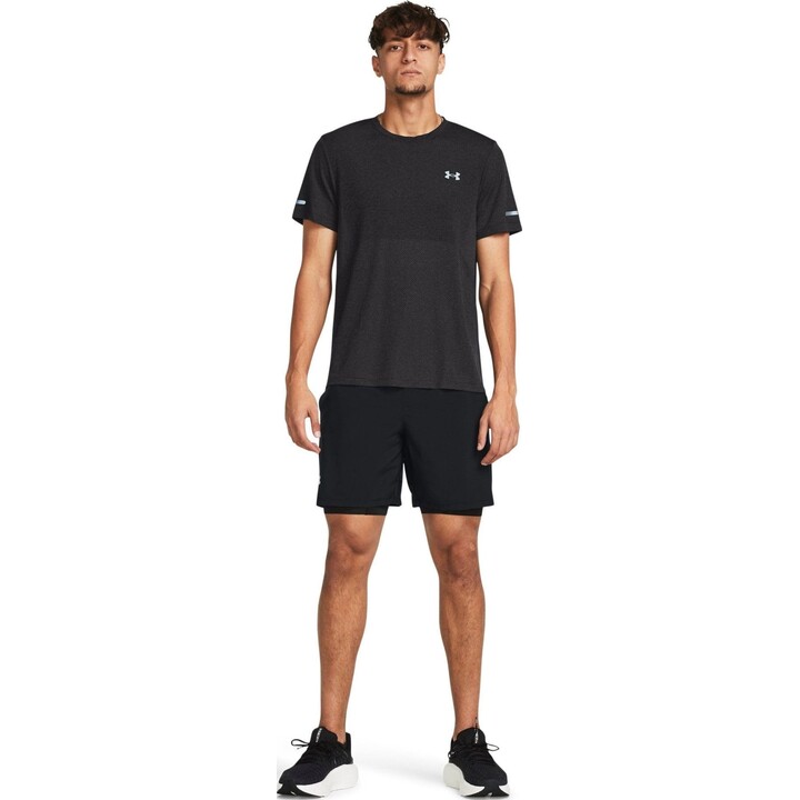 Short de course Under Armour Launch 7 pouces 562924, noir