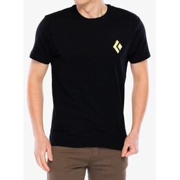 Camiseta deportiva de algodón de manga corta con efecto desgastado de Black Diamond 634354