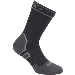 Meias impermeáveis Bridgedale StormSock Light Boot 52286, pretas e cinzentas