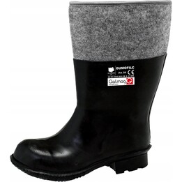 Bottes de protection Galmag en caoutchouc doublées de feutre, modèle 06A-43, noires, taille 43