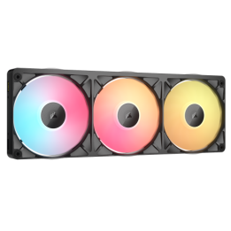 Ventola per case Corsair RX II RGB Series, iCUE Link RX360 II, telaio unificato RGB, ventola RGB da 360 mm, tripla ventola Co-90